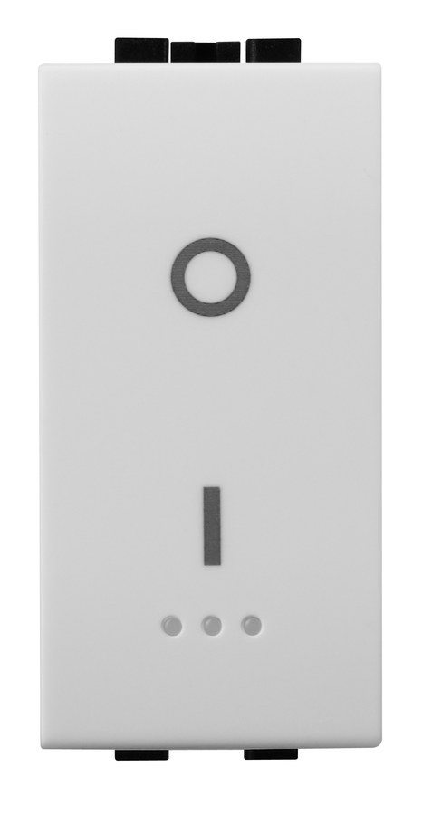 Interruttore bipolare 2P, finitura bianco