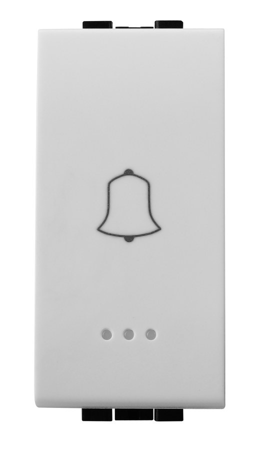 Pulsante campanello, finitura bianco